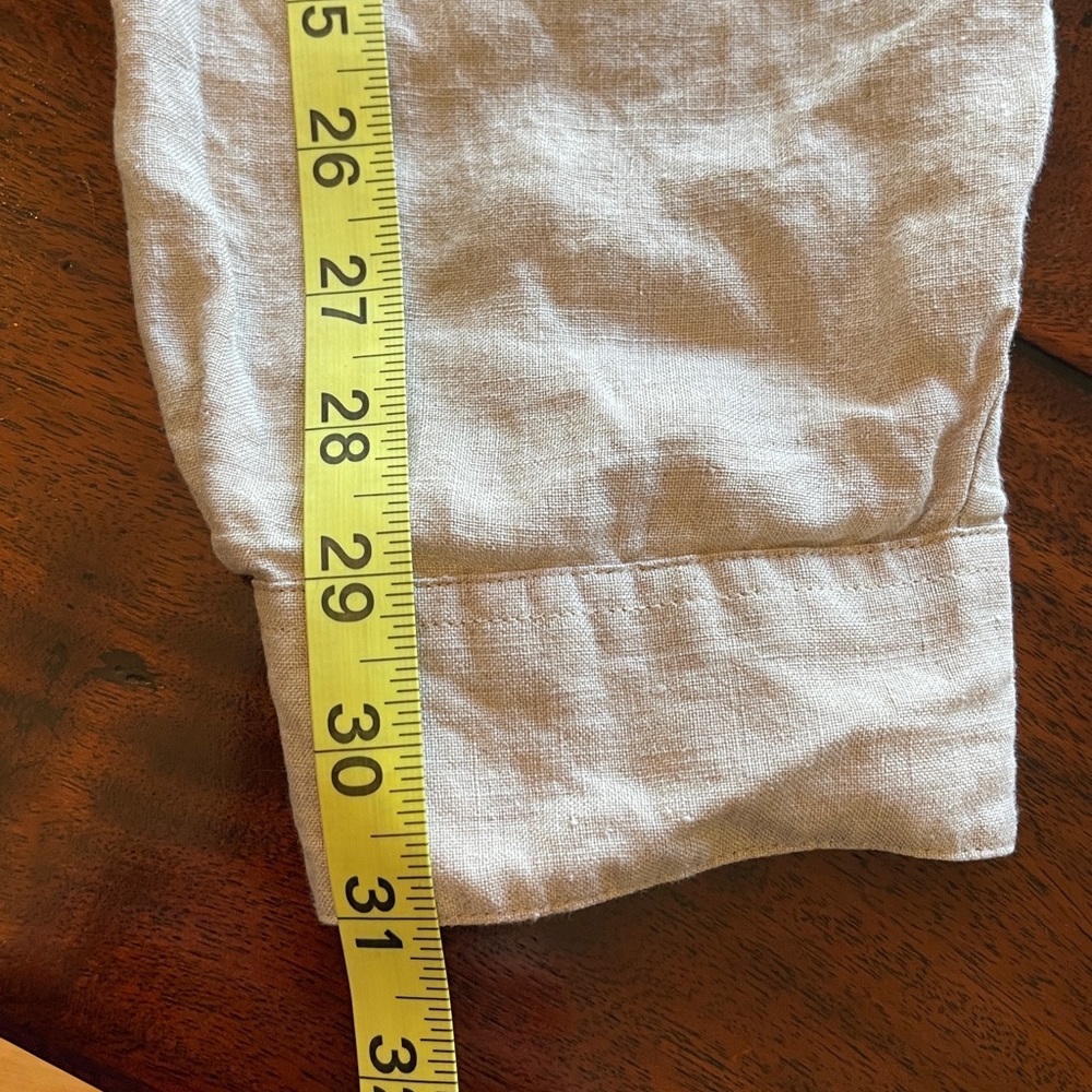 L.L. Bean Casual Beige Button Down Shirt - Picture 8 of 8